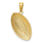 14K Football Pendant - Product Photo