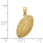 14K Football Pendant - Product Photo