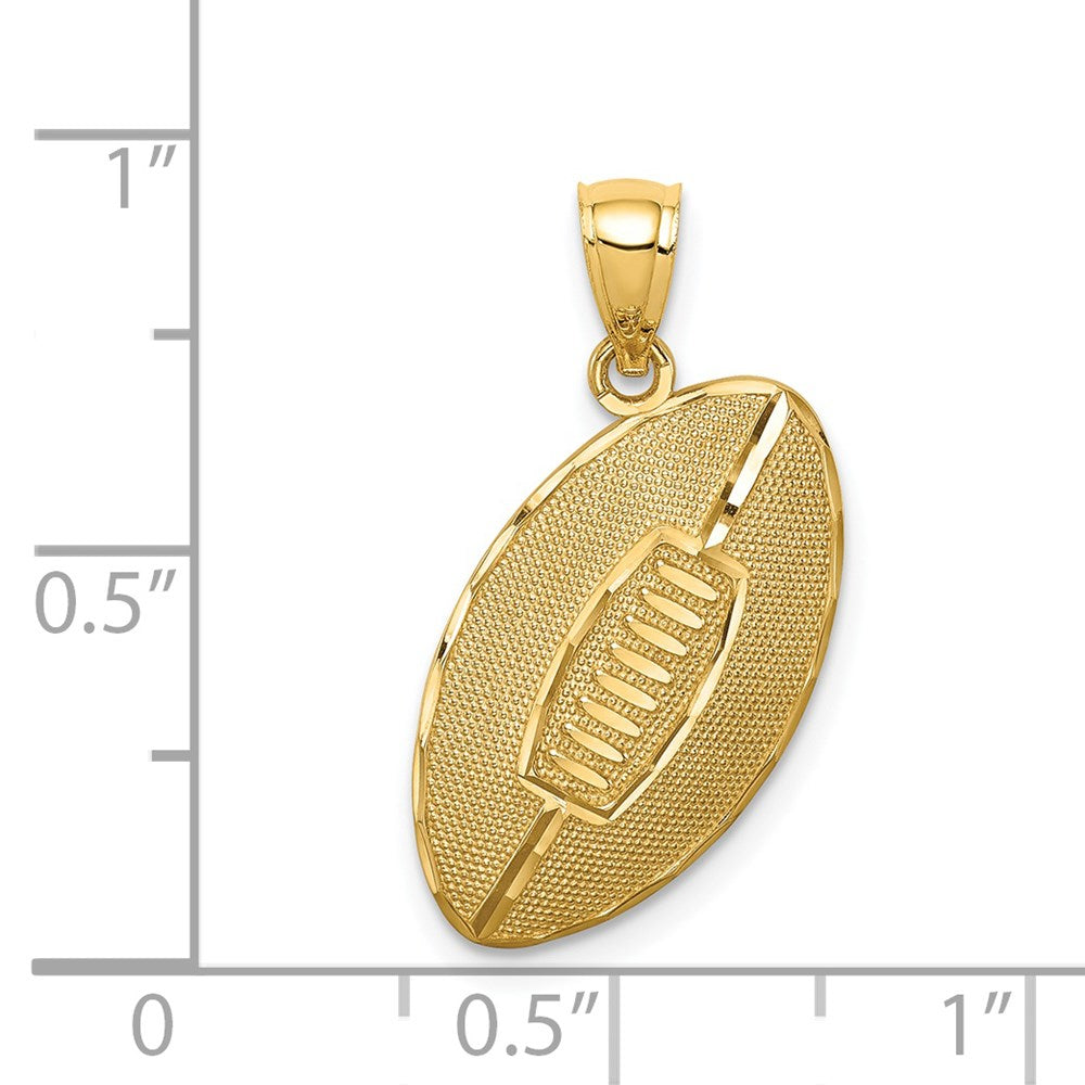 14K Football Pendant - Product Photo