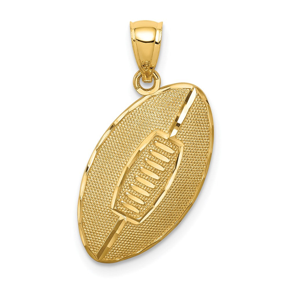 14K Football Pendant - Product Photo