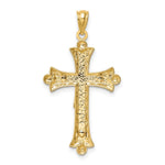14K Two-Tone Florentine Crucifix - Product Photo
