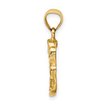 14K Diamond-cut Nugget Pendant - Product Photo