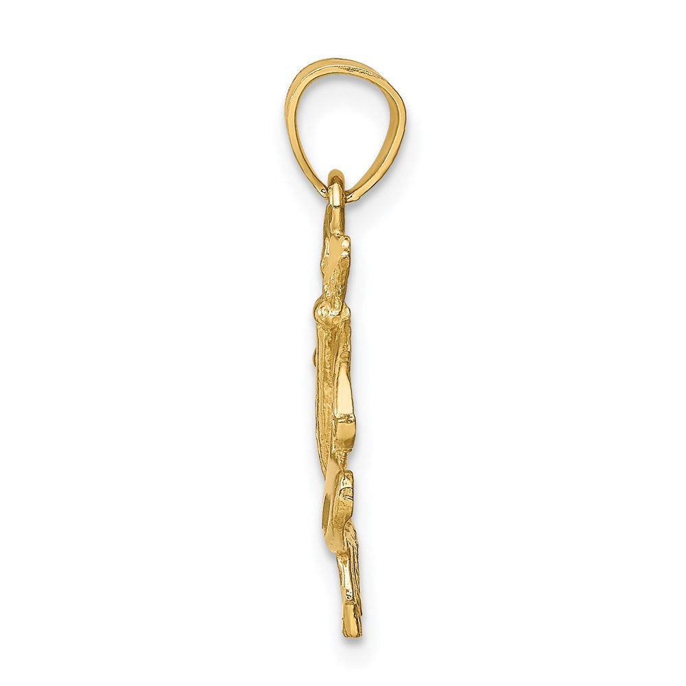 14K D/C Paint Palette Pendant - Product Photo