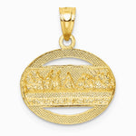 14K Yellow & Rhodium with Rhodium The Last Supper Pendant - Product Photo