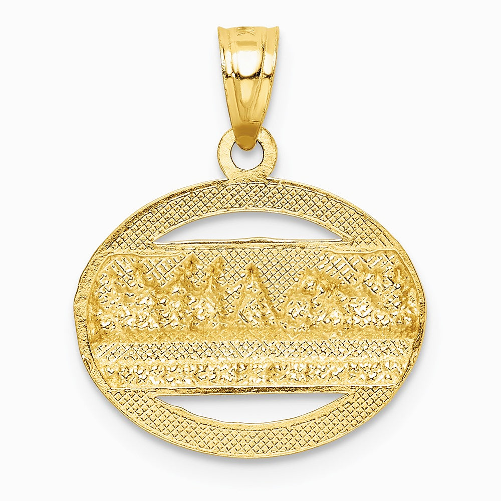 14K Yellow & Rhodium with Rhodium The Last Supper Pendant - Product Photo
