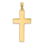 14K Yellow Gold Polished Cross Pendant - Product Photo
