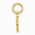 14K Yellow Gold 14KY Script Letter K Initial Charm - Product Photo