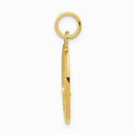 14K Yellow Gold Saint Christopher Medal Charm - Product Photo