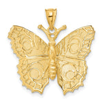 14K Yellow Gold Butterfly Charm - Product Photo