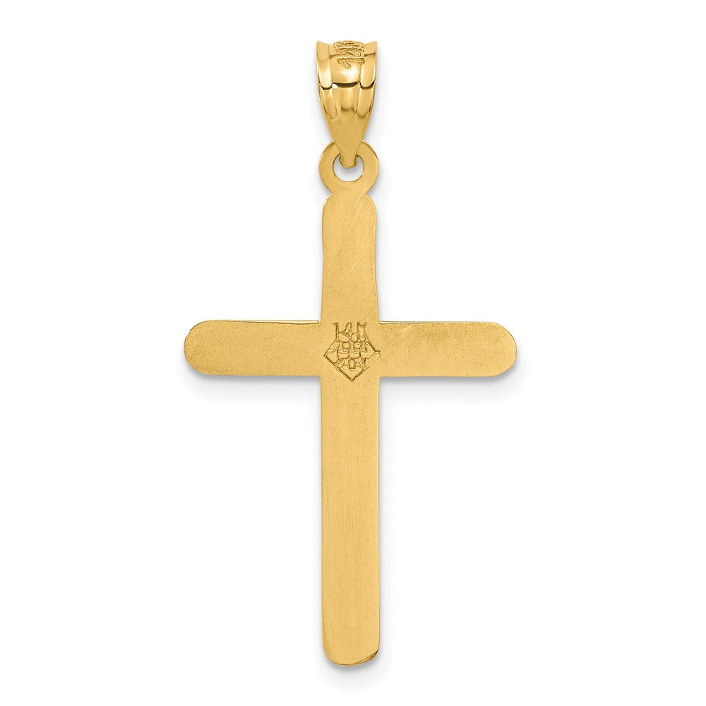 14k Polished Cross Pendant - Product Photo