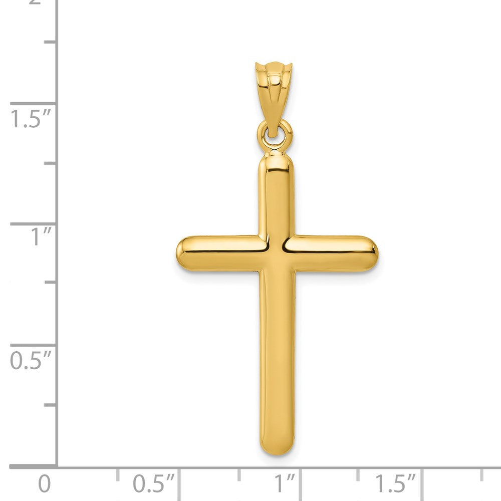 14k Polished Cross Pendant - Product Photo