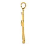 14K Yellow Gold Polished Latin Cross Pendant - Product Photo