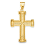14K Yellow Gold Polished Latin Cross Pendant - Product Photo