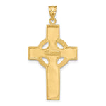 14K Yellow Gold Celtic Cross Pendant - Product Photo