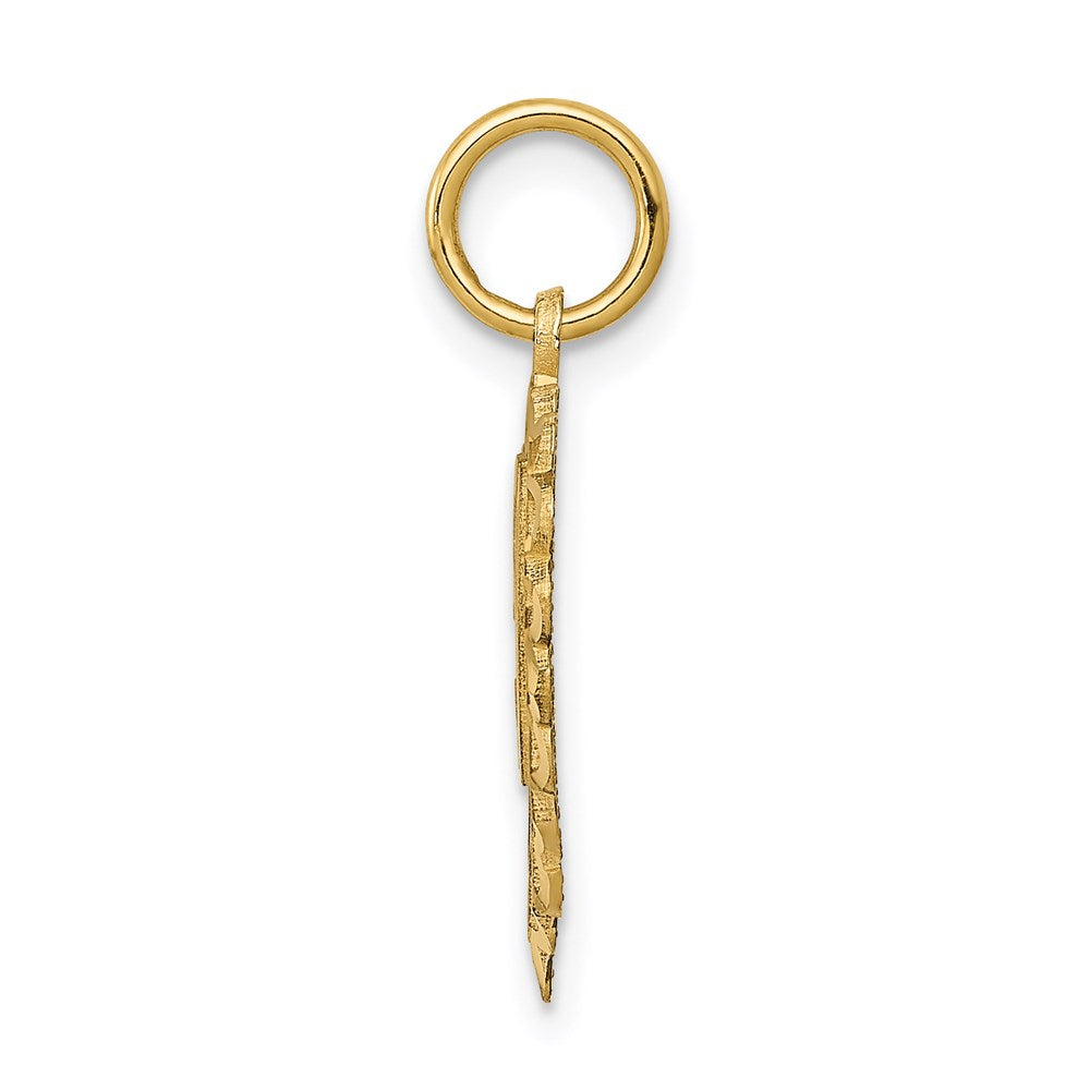 14K Yellow Gold 50 in Heart Charm - Product Photo
