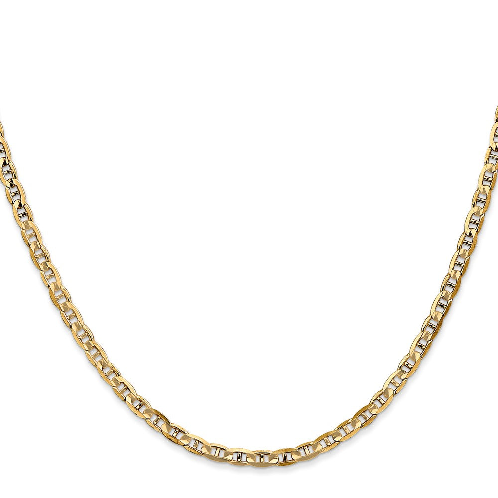 14k 3mm Concave Anchor Chain - Product Photo