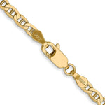 14k 3mm Concave Anchor Chain - Product Photo