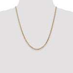 14k 3mm Concave Anchor Chain - Product Photo