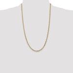 14k 3mm Concave Anchor Chain - Product Photo