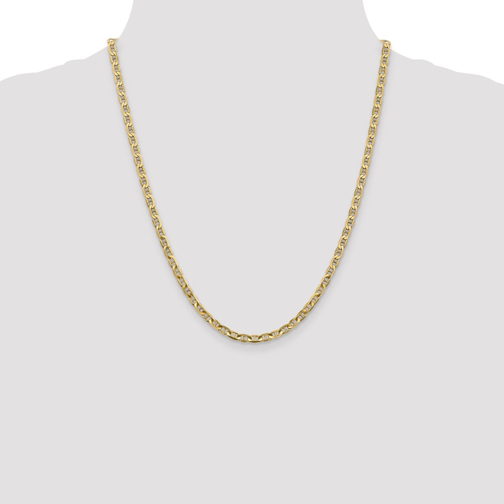 14k 3.75mm Concave Anchor Chain - Product Photo