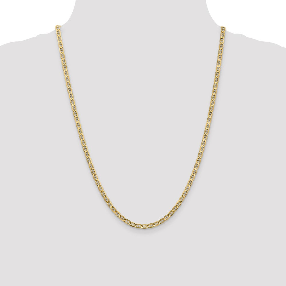 14k 3.75mm Concave Anchor Chain - Product Photo