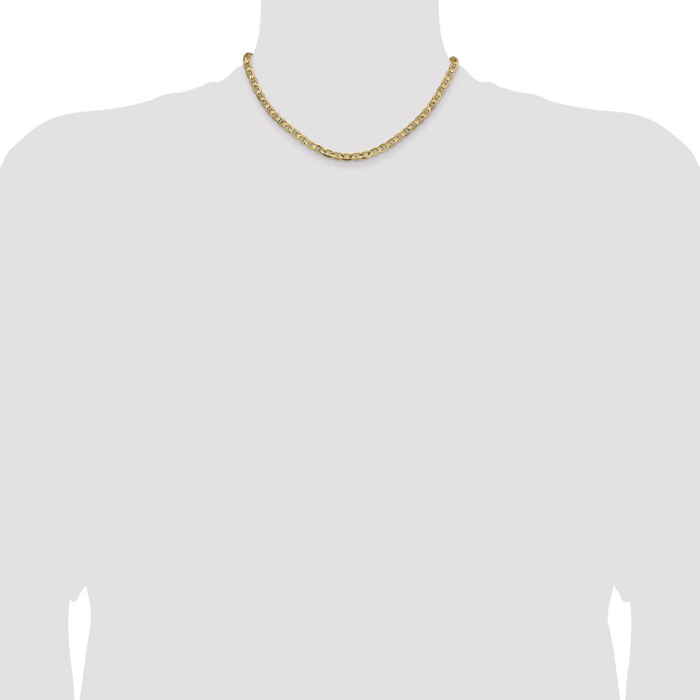 14k 4.5mm Concave Anchor Chain - Product Photo