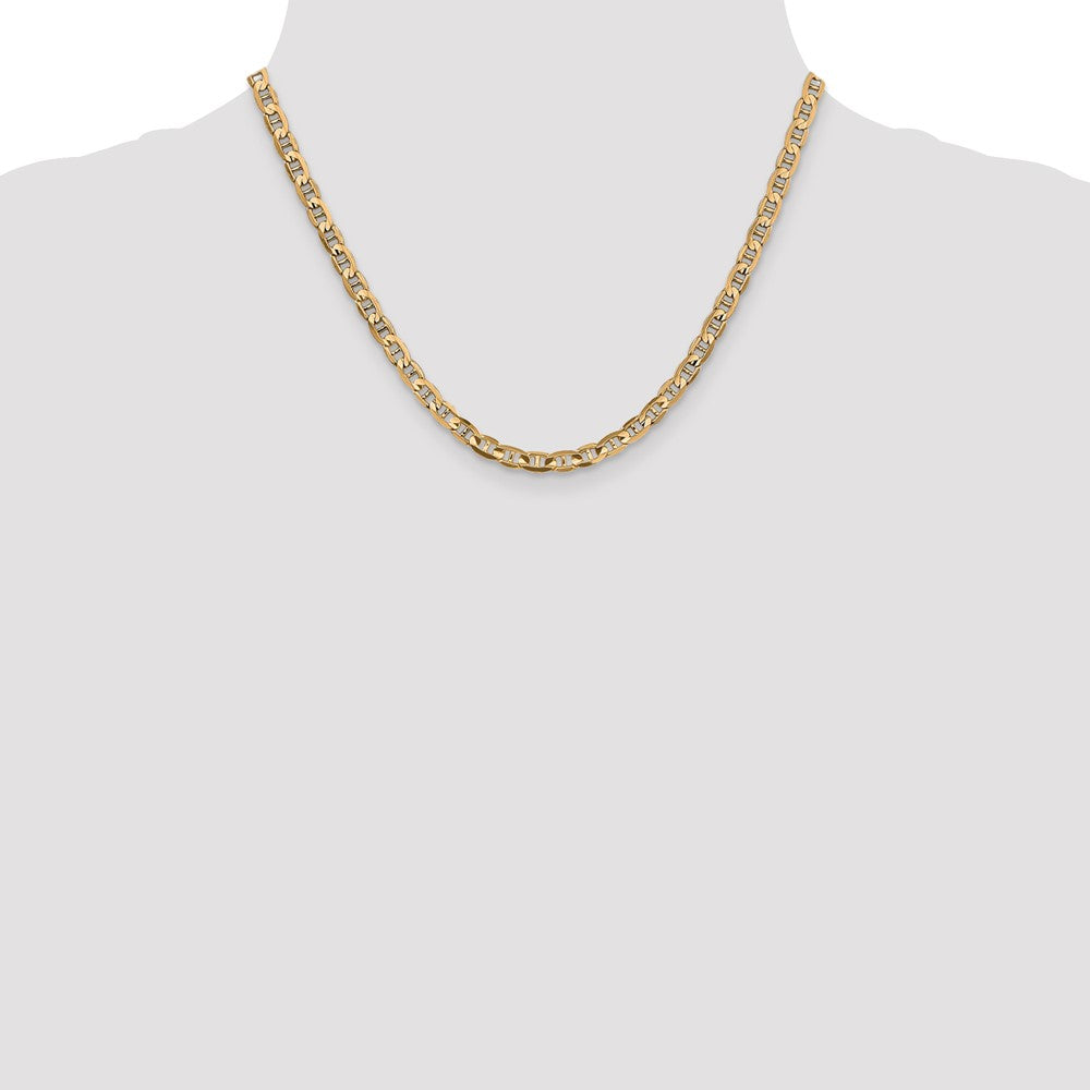 14k 4.5mm Concave Anchor Chain - Product Photo
