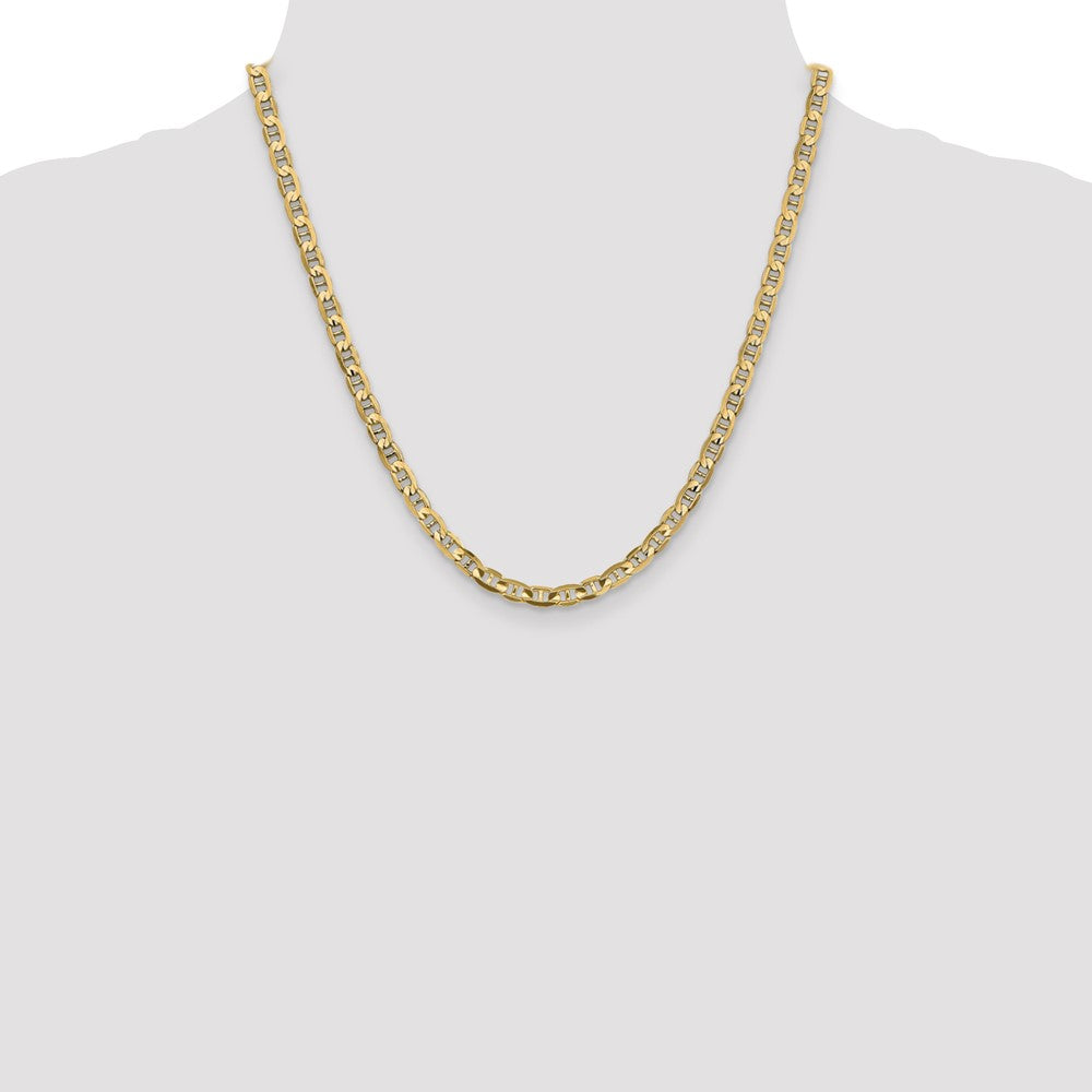 14k 4.5mm Concave Anchor Chain - Product Photo