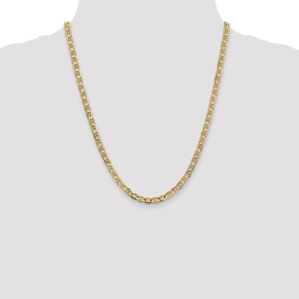 14k 4.5mm Concave Anchor Chain - Product Photo