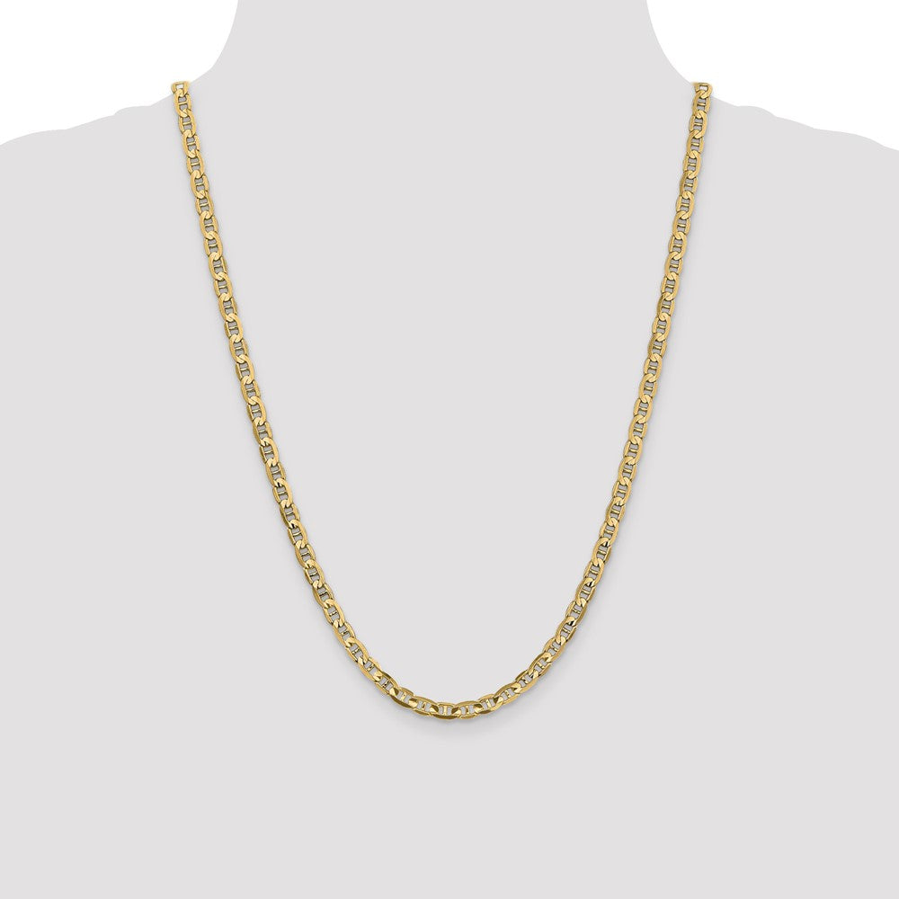 14k 4.5mm Concave Anchor Chain - Product Photo