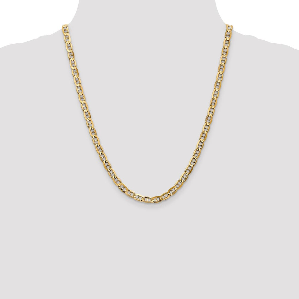14k 5.25mm Concave Anchor Chain - Product Photo