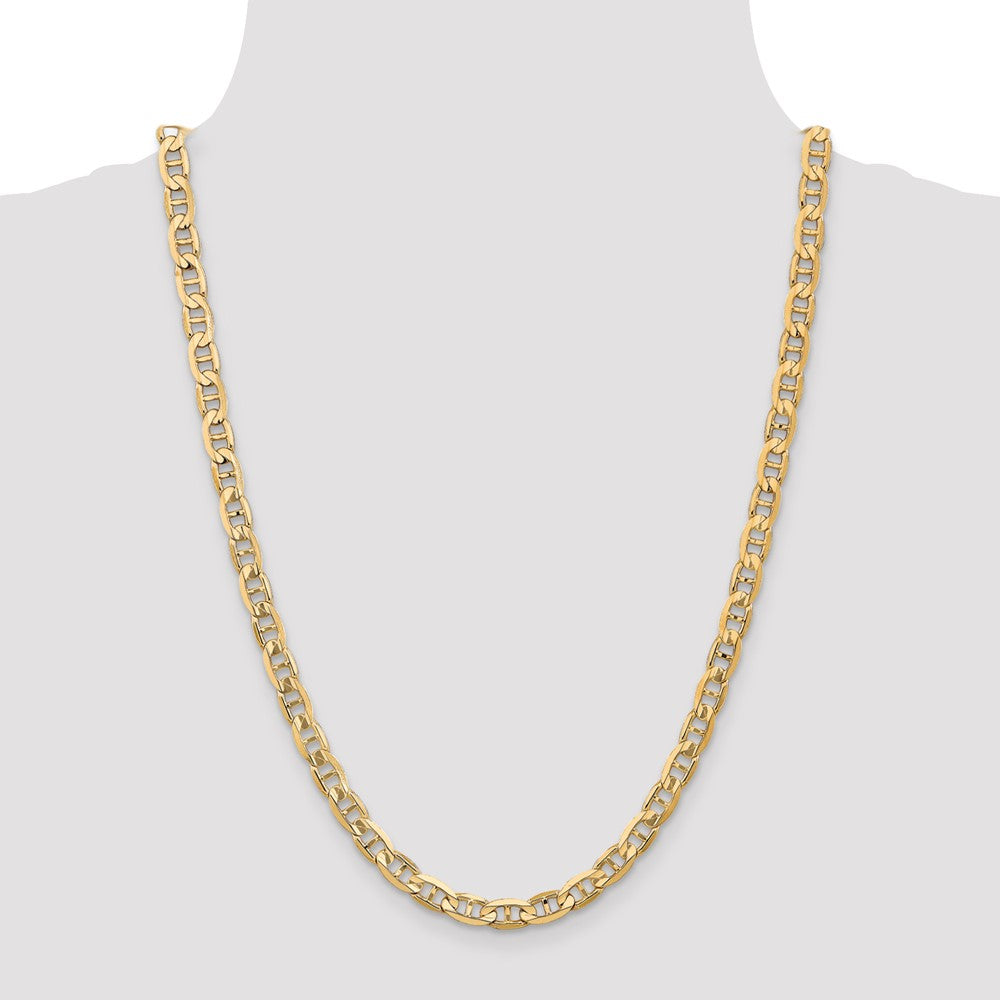 14k 6.25mm Concave Anchor Chain - Product Photo