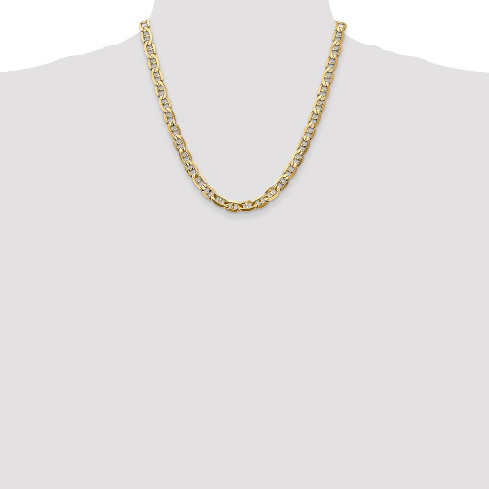 14k 7mm Concave Anchor Chain - Product Photo