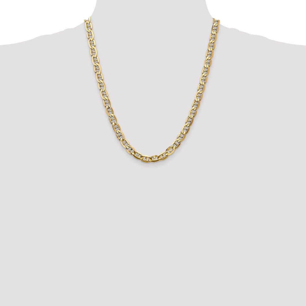 14k 7mm Concave Anchor Chain - Product Photo