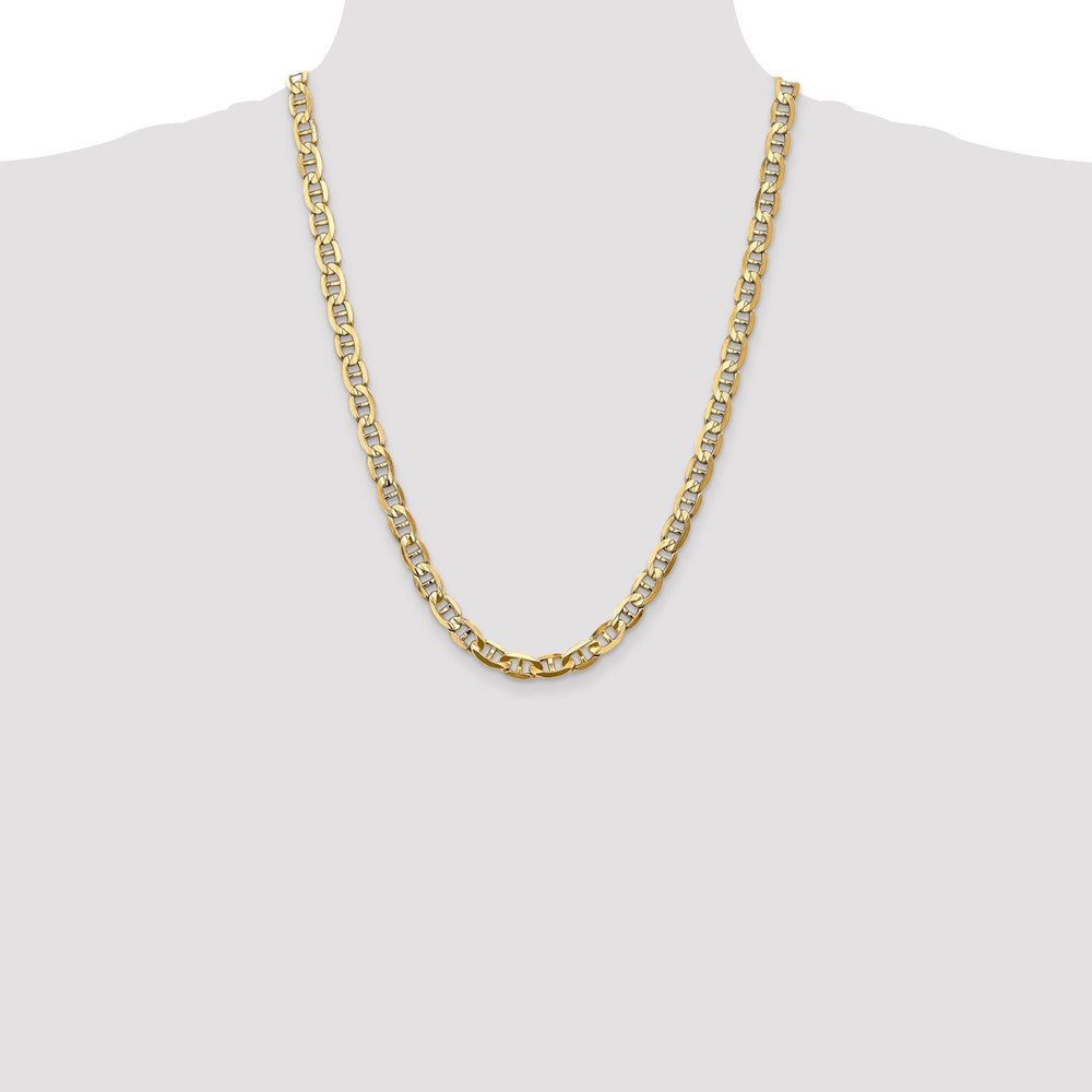 14k 7mm Concave Anchor Chain - Product Photo