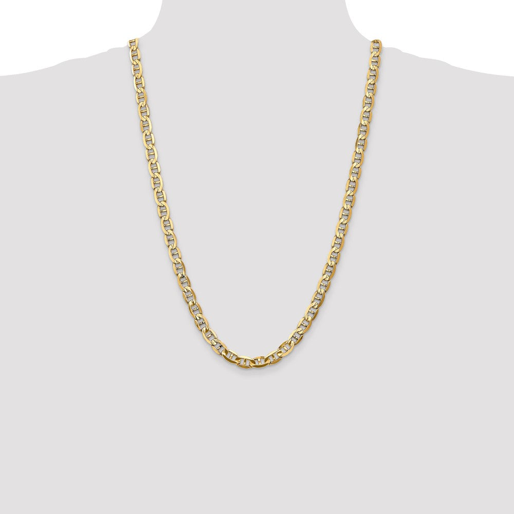 14k 7mm Concave Anchor Chain - Product Photo