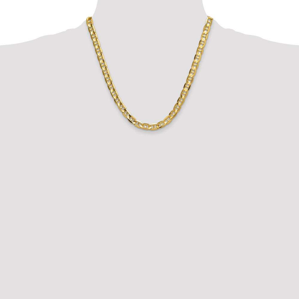 14k 8mm Concave Anchor Chain - Product Photo