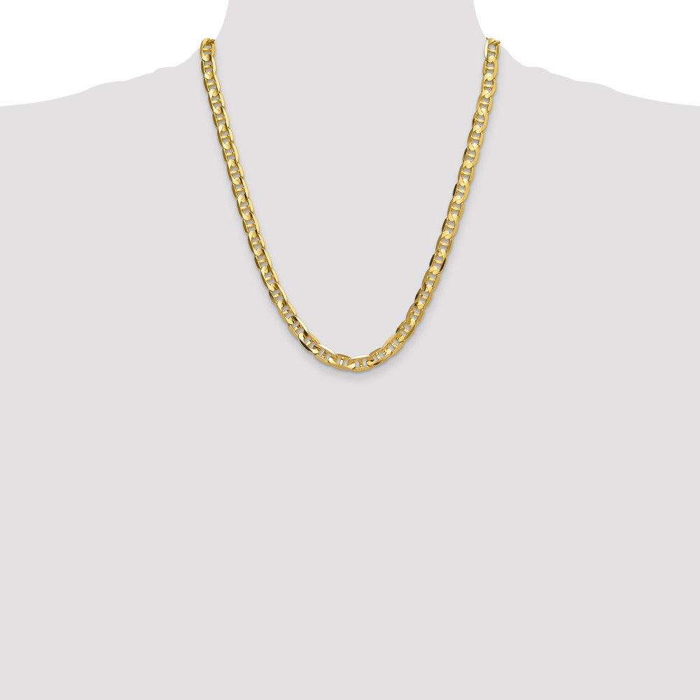 14k 8mm Concave Anchor Chain - Product Photo