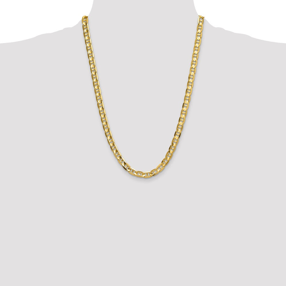 14k 8mm Concave Anchor Chain - Product Photo