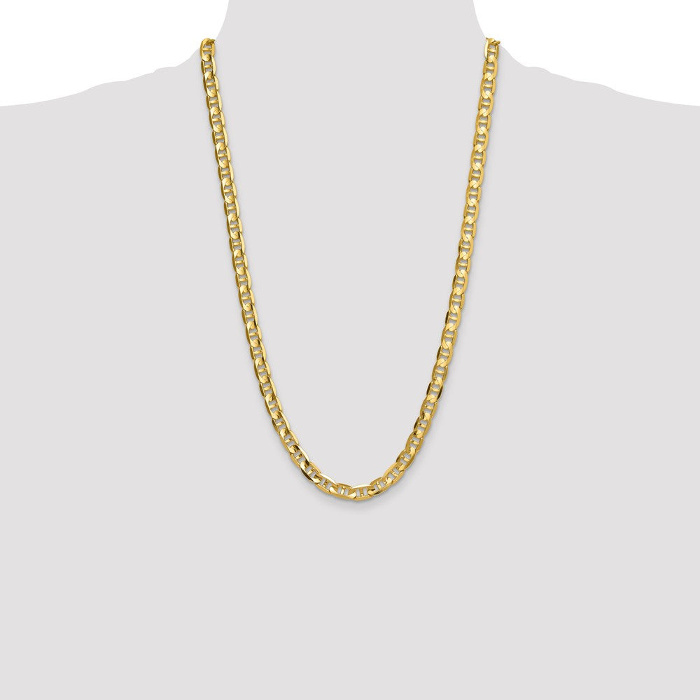 14k 8mm Concave Anchor Chain - Product Photo