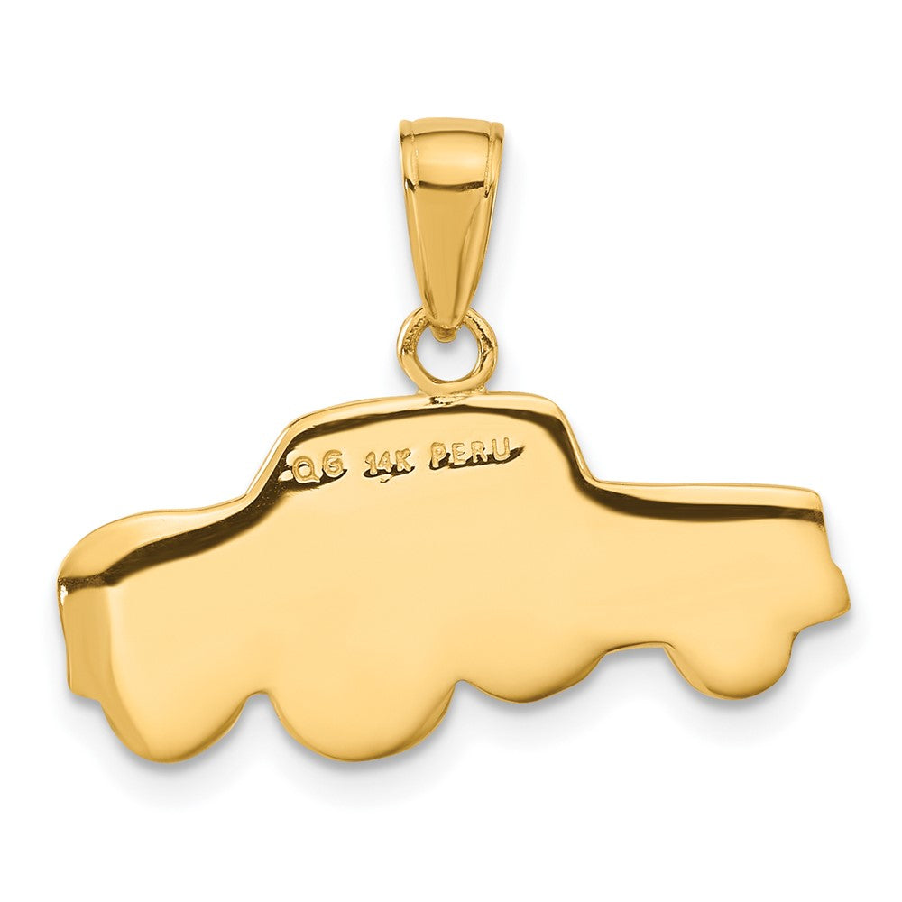 14k w/Rhodium Pick-up Truck Pendant - Product Photo