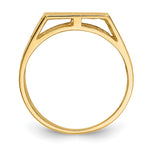 14k 12.5x12.0mm Open Back Mens Signet Ring - Product Photo