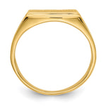 14k 13.0x8.5mm Open Back Mens Signet Ring - Product Photo