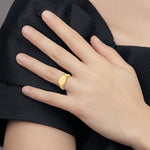 14k 10.0x7.5mm Open Back Signet Ring - Product Photo
