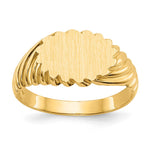 14k 10.0x7.5mm Open Back Signet Ring - Product Photo