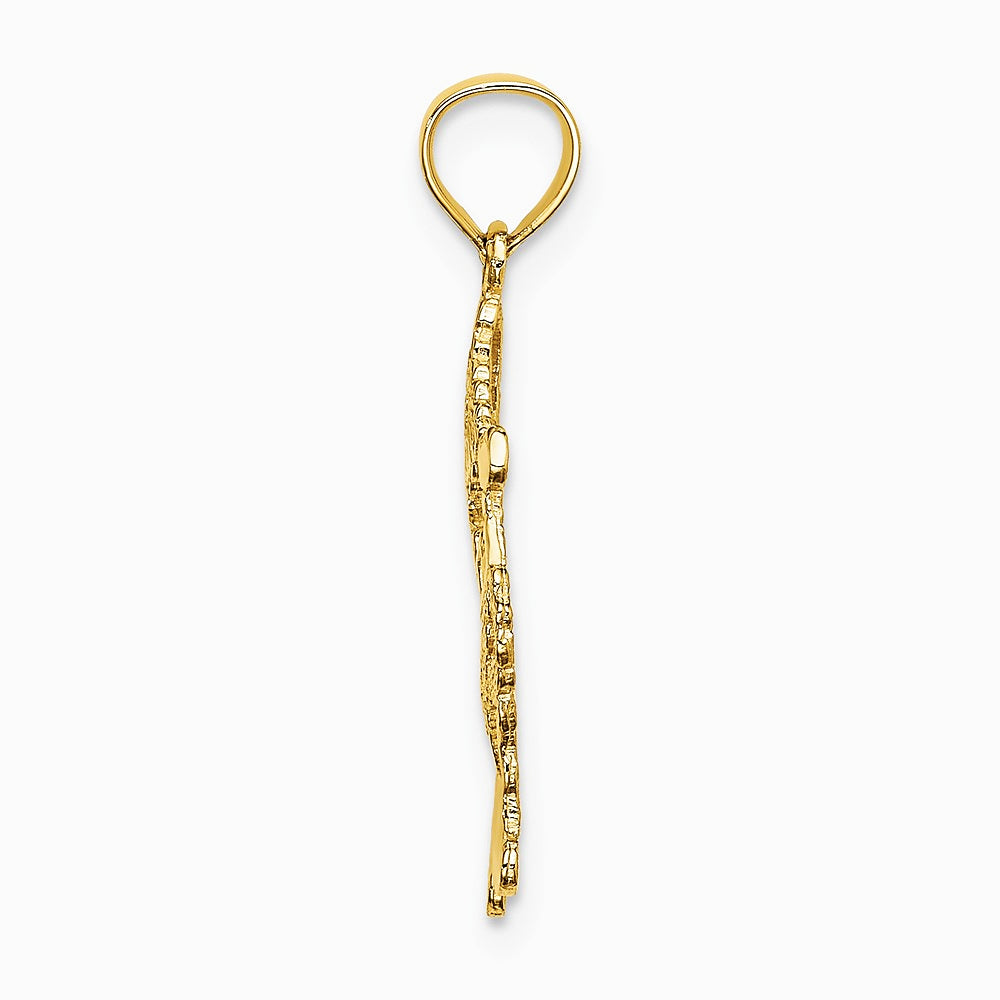 14K Yellow Gold Polished Santa Charm - Product Photo