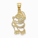 14K Yellow Gold Polished Santa Charm - Product Photo