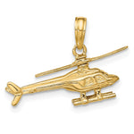 14k 3-D Moveable Helicopter Pendant - Product Photo
