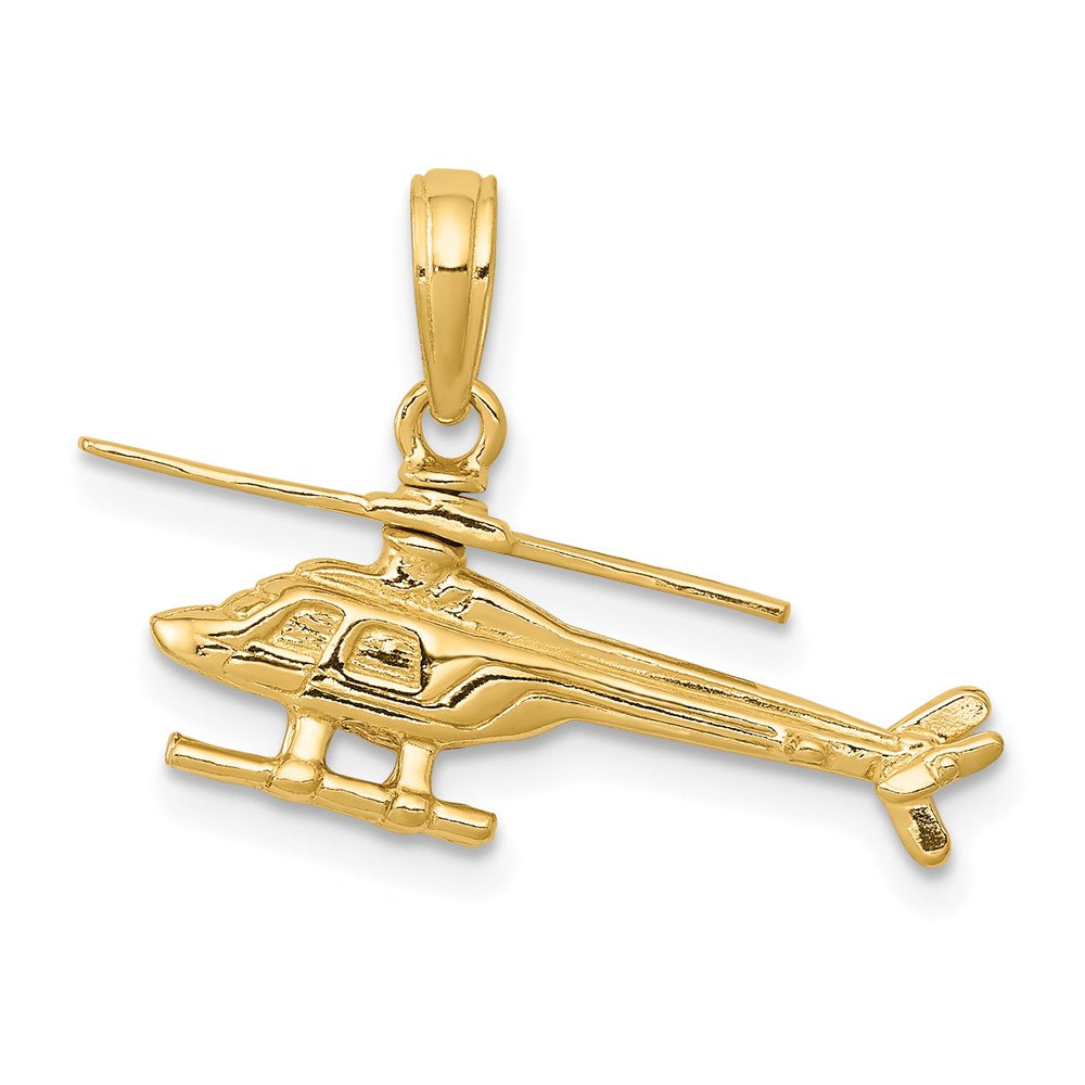 14k 3-D Moveable Helicopter Pendant - Product Photo
