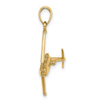 14k 3-D Jet Charm - Product Photo